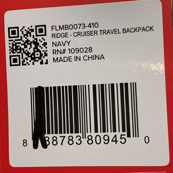 New FUL Ridge Cruiser Travel Backpack Navy Blue - Picture 6 of 6